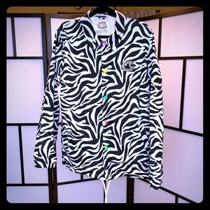 Zebra-print jacket